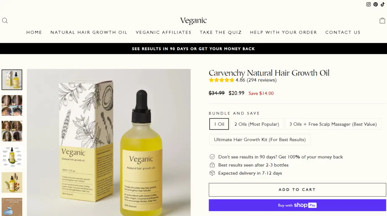 Veganic Hair Oil
