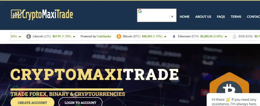 Cryptomaxitrade.com Image 