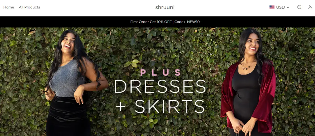 Shruuni.com Homepage